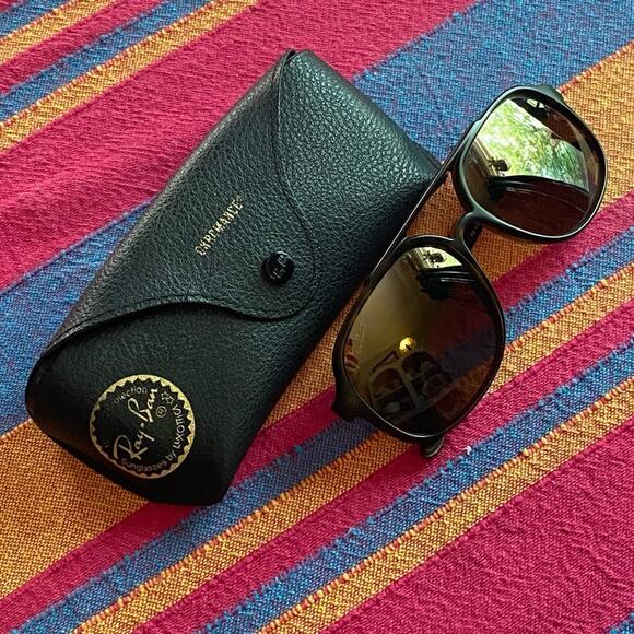 Ray-Ban Accessories - RAY-BAN • Women’s Brown Polarized Chromance Sunglasses w/ Case